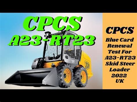 cpcs skid steer test|cpcs skid steer update.